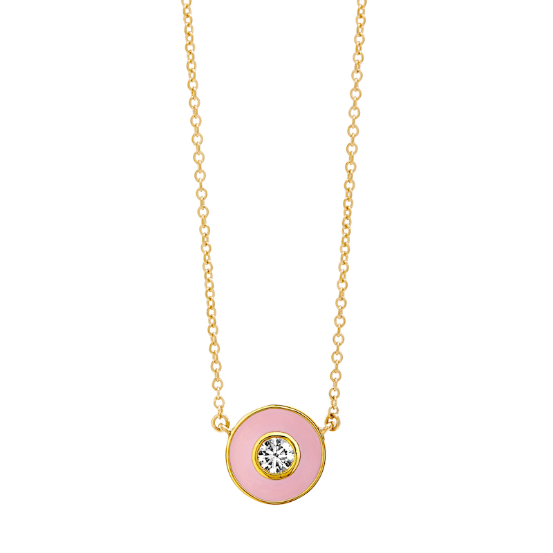 SYNA Cosmic Enamel Diamond Necklaces